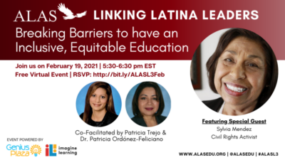 Feb. 19: See Civil Rights Activist Sylvia Mendez at ALAS "Linking Latina Leaders" Virtual Event